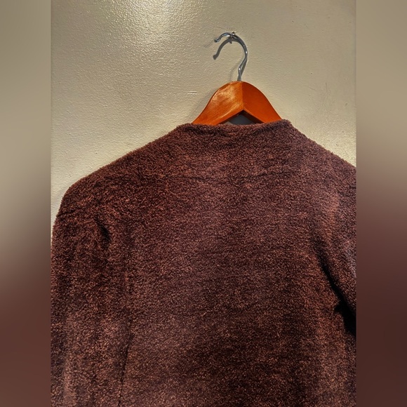 Barefoot Dreams Brown Cardigan Sweater S/M cozy soft comfortable loungewear fall - Picture 4 of 10